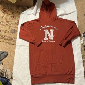 Men's Red Hoodie Sweater